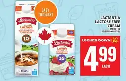 Food Basics LACTANTIA LACTOSE FREE CREAM offer