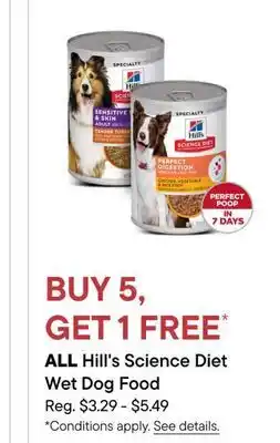 Petvalu ALL Hill's Science Diet Wet Dog Food offer