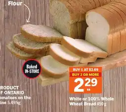 Foodland White or 100% Whole Wheat Bread offer