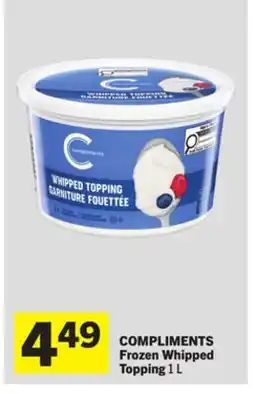 Foodland COMPLIMENTS Frozen Whipped Topping offer