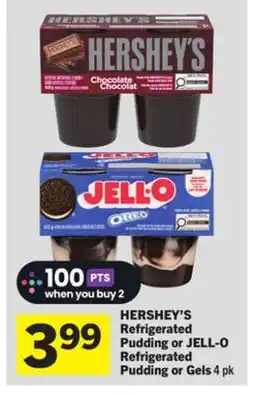 Foodland HERSHEY'S Refrigerated Pudding or JELL - O Refrigerated Pudding or Gels offer