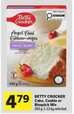 Foodland BETTY CROCKER Cake, Cookie or Bisquick Mix offer