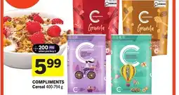 Foodland COMPLIMENTS Cereal offer