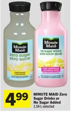 Foodland MINUTE MAID Zero Sugar Drinks or No Sugar Added offer