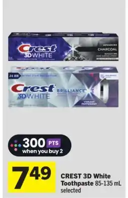 Foodland CREST 3D White Toothpaste offer