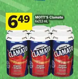 Foodland MOTT'S Clamato offer