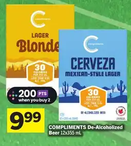 Foodland COMPLIMENTS De-Alcoholized Beer offer