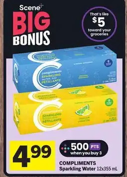 Foodland COMPLIMENTS Sparkling Water offer
