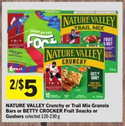 Foodland NATURE VALLEY Crunchy or Trail Mix Granola Bars offer