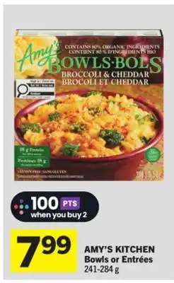 Foodland AMY'S KITCHEN Bowls or Entrées offer