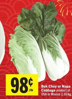 Foodland Bok Choy or Napa Cabbage offer