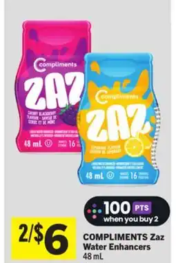 Foodland COMPLIMENTS Zaz Water Enhancers offer