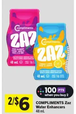 Foodland COMPLIMENTS Zaz Water Enhancers offer