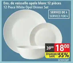 Sushi Shop 12 Piece White Opal Dinner Set offer