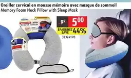 Sushi Shop Memory Foam Neck Pillow with Sleep Mask offer