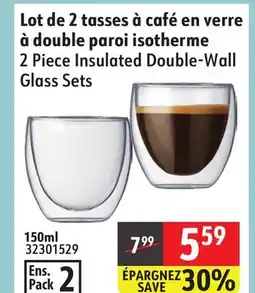 Sushi Shop 2 Piece Insulated Double-Wall Glass Sets offer