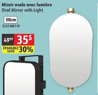 Sushi Shop Oval Mirror with Light offer
