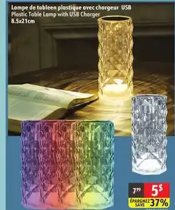 Sushi Shop Plastic Table Lamp with USB Charger offer