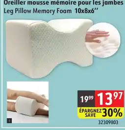 Sushi Shop Leg Pillow Memory Foam 10x8x6'' offer