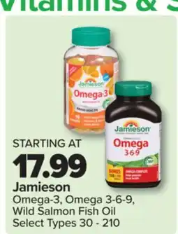 PharmaChoice Jamieson Omega-3, Omega 3-6-9, Wild Salmon Fish Oil offer