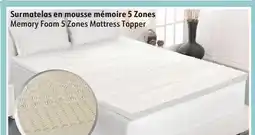 Sushi Shop Memory Foam 5 Zones Mattress Topper offer