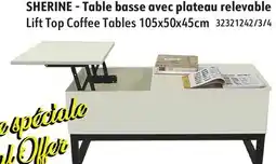 Sushi Shop Lift Top Coffee Tables 105x50x45cm offer