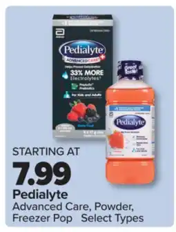 PharmaChoice Pedialyte Advanced Care, Powder, Freezer Pop offer