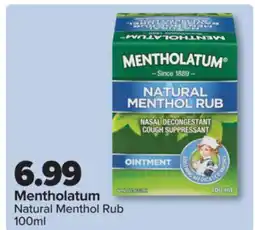 PharmaChoice Mentholatum Natural Menthol Rub offer