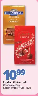 PharmaChoice Lindor, Ghirardelli Chocolate Bag offer