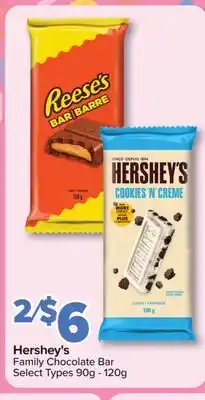 PharmaChoice Hershey's Family Chocolate Bar offer
