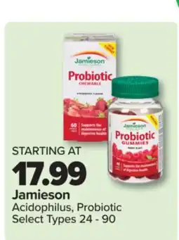 PharmaChoice Jamieson Acidophilus, Probiotic offer