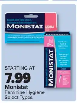 PharmaChoice Monistat Feminine Hygiene offer