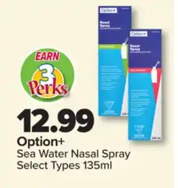 PharmaChoice Option+ Sea Water Nasal Spray offer