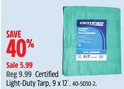 Canadian Tire Certified Light-Duty Tarp offer