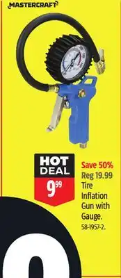 Canadian Tire Mastercraft Tire Inflation Gun with Gauge offer