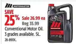 Canadian Tire MotoMaster Conventional Motor Oil offer