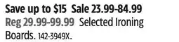 Canadian Tire Selected Ironing Boards offer