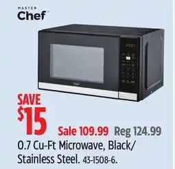 Canadian Tire 0.7 Cu-Ft Microwave, Black/ Stainless Steel offer