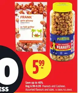 Canadian Tire Planters Peanuts and Cashews offer