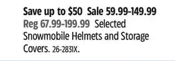 Canadian Tire Snowmobile Helmets and Storage Covers offer