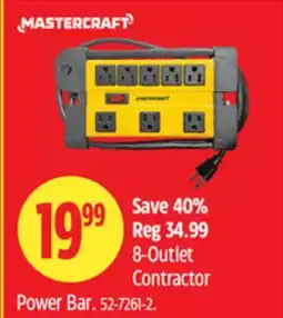 Canadian Tire 8-Outlet Contractor Power Bar offer