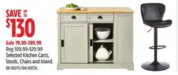 Canadian Tire For Living Selected Kitchen Carts, Stools, Chairs and Island offer