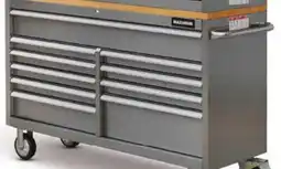 Canadian Tire 56˝10-Drawer Cabinet with Butcher-Block Top offer