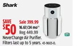 Canadian Tire NeverChange Air Purifier. Filters last up to 5 years offer
