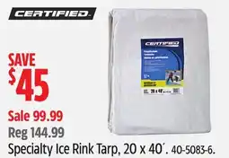 Canadian Tire Specialty Ice Rink Tarp offer
