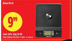 Canadian Tire Starfrit 5kg Digital Kitchen Scale offer