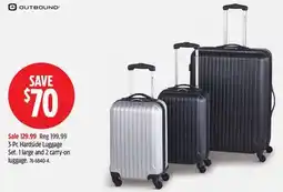 Canadian Tire Outbound 3-Pc Hardside Luggage Set offer
