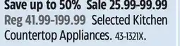 Canadian Tire Selected Kitchen Countertop Appliances offer