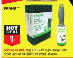 Canadian Tire 6-Pk Heavy-Duty Scour Pads or 70-Sheet Lint Roller offer