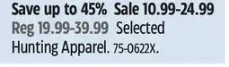 Canadian Tire Huntworth Hunting Apparel offer